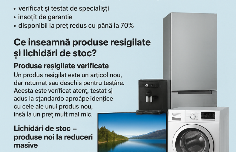 Magazin produse resigilate lichidari stocuri de marfa în exces retururi clienti unCHILIPIR