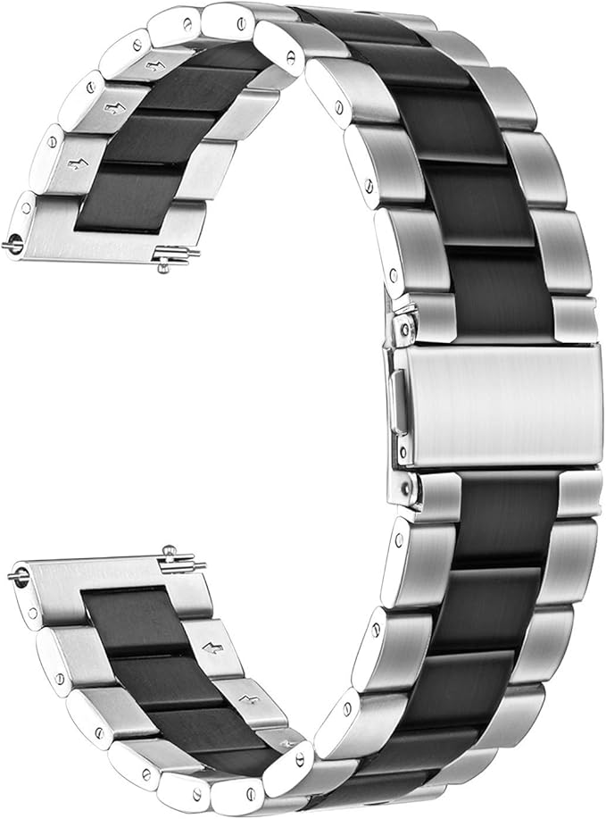 Curea ceas metalică 22mm ajustabilă pentru Tensky ID208 Plus 1 compatibilă cu ceasul inteligent Tensky ID208 Plus