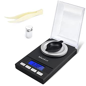 Cântar digital aur 50g/0,001g Muaket – precizie și portabilitate 1 Cântar electronic digital de precizie aur 50 g / 0,001 g profesional