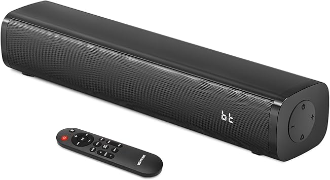 Soundbar Bluetooth Wohome 2.1 canale – Sunet clar pentru TV și PC 1 Bară de sunet Wohome soundbar cu 2.1 canale pentru dispozitive TV, bară de sunet Bluetooth pentru PC de 16 inch, difuzor TV cu conexiune Bluetooth/optică/AUX/USB pentru PC/jocuri/proiectoare/desktop/laptop