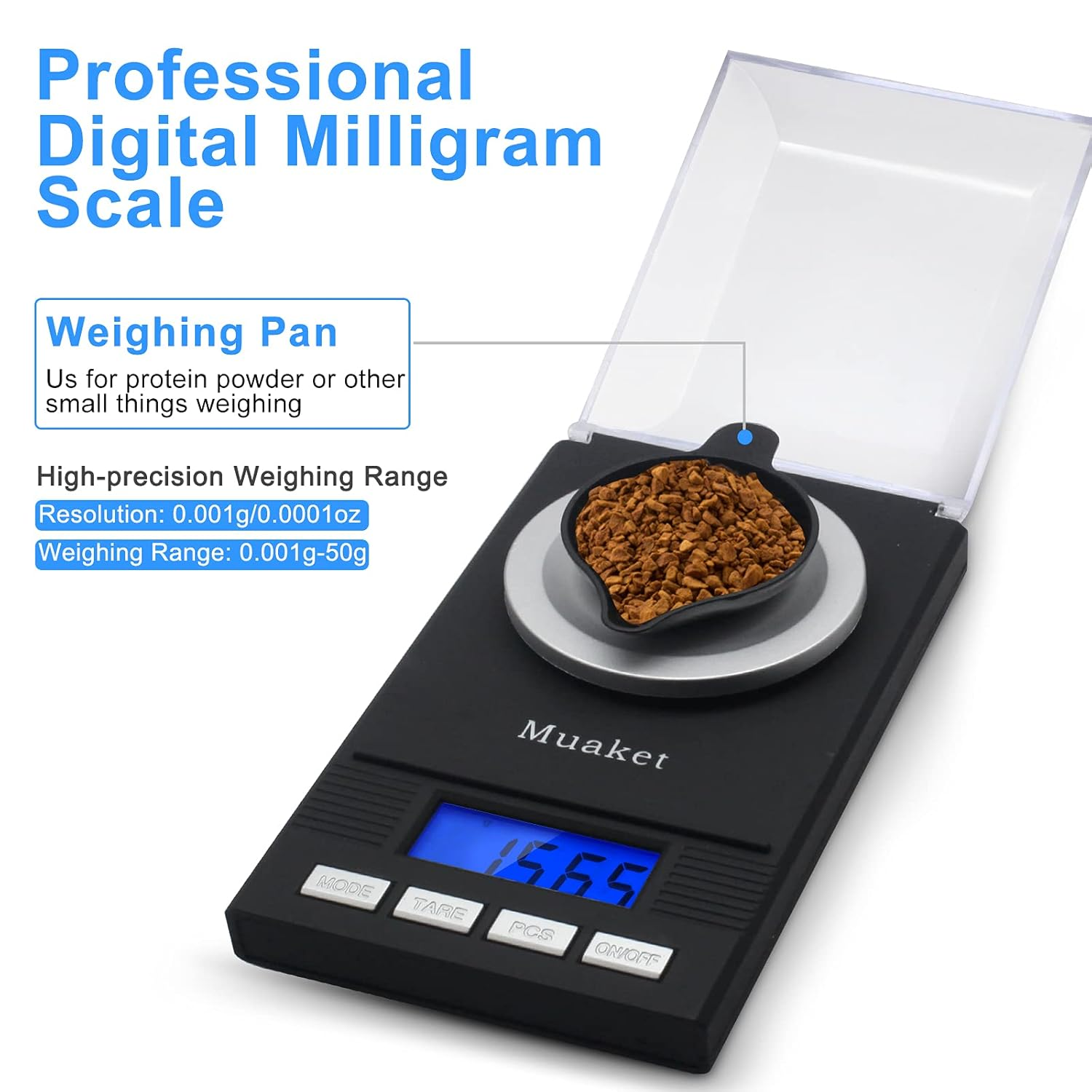 Cântar electronic digital de precizie aur 50 g / 0,001 g profesional Cântar electronic digital de precizie aur 50 g / 0,001 g profesional