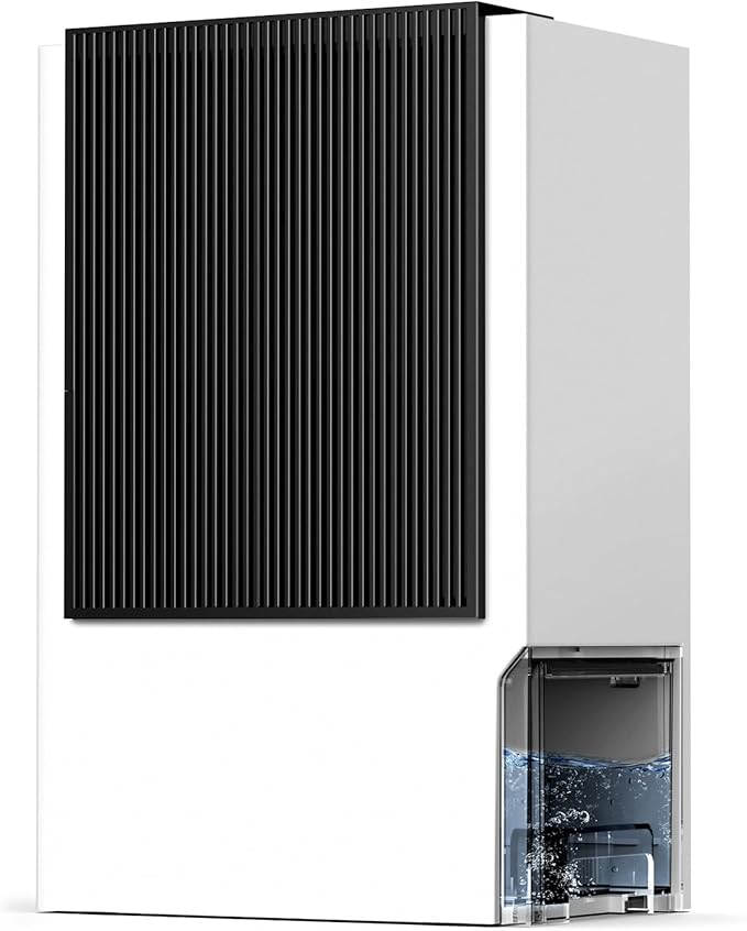 Dezumidificator camera EasyAcc 3L/zi pentru spații până la 30 m² 1 Dezumidificator camera cu uscător EasyAcc cu uscător 3L/zi, dezumidificator electric portabil, silențios, eficient, cu adsorbție 30 dB / 24 H / conductă de apă pentru sufragerie, baie, pivniță (30 m²)