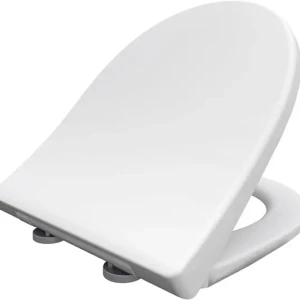 Capac de toaletă Bemis Click&Clean în formă de D cu mecanism de închidere silențioasă, curățare cu cea mai bună igienă datorită sistemului de demontare patentat,