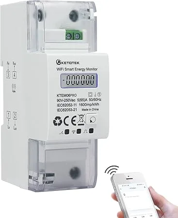 Contor inteligent energie KETOTEK WiFi – Monitorizare și control precis 1 Contor inteligent de energie bidirecțional WiFi Smart monofazat