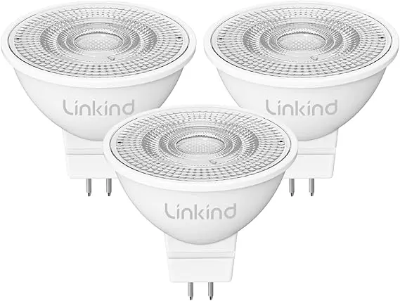 Bec LED GU5.3 3.4W 12V – Economie și Durabilitate Linkind 1 Becuri LED Linkind GU5.3 12V, 3.4W echivalent cu o lampă tradițională de 35W, alb cald 2700K, 360LM, unghi de 36°, becuri LED spot MR16 12V AC/DC, nedimabile, pachet de 3