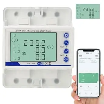 Contor electric inteligent TUYA WiFi 100A – Monitorizare precisă și sigură 1 Contor de electricitate