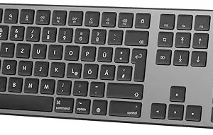 Tastatură Bluetooth OMOTON pentru Mac (MacBook/MacBook Air/MacBook Pro/iMac/iMac Pro/Mac Pro), reîncărcabilă fără fir