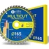 Lamă de circular lama ferăstrău multifuncțională profesională 165 x 20 mm + 16 mm,136 x 20 mm + 16 mm 40 dinți pentru lemn, plastic, aluminiu, potrivită pentru ferăstrău circular fără fir, ferăstrău de masă