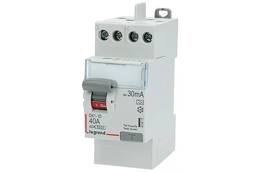 Întrerupător diferențial bipolar Legrand 40A – Protecție sigură electrică 1 Intrerupător diferențial bipolar Legrand 411617, 40A, 30mA, 230V