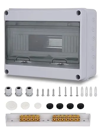 Tablou siguranțe 12 module Zroden – Distribuție sigură și durabilă 1 Tablou de siguranțe 12 module cutie cu distribuitor aparent exterior cutie de distribuție aparentă IP65 1 rând pentru 12 module