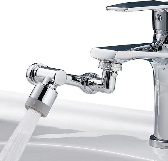 Prelungitor robinet rotativ 1080° HAPPUP – reglare practică apă 1 Prelungitor rotativ robinet,adaptor chiuveta baie,bucatarie,1080 de grade