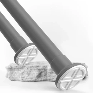 Bară perdea fără găurir 70-120 Gri tija extensibila draperii bară de duș Bară de perdea reglabilă