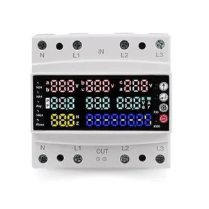 Contor de energie trifazat,AC 100A 230V,contor de curent și frecvență