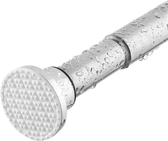 Bara telescopică duș Tiemlet – Montaj fără găuri, extensibilă 70-195cm 1 Bara telescopica dus,70-195cm,extensibila,fara gaurire,argintie.perdele