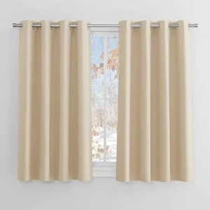 Perdele opace pentru camera copiilor,137x117cm,, bej Biscotti, set de 2