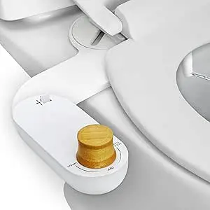 Bideu atasament WC cu duză reglabilă și bază subțire 8 cm 1 Bideu atrasament WC, Neelectric, Bază Subțire,bideu japonez,Duză Reglabilă, Instalare Ușoară, Apă Rece