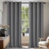 Perdele termice opace,perdele 140 x 245 cm,gri deschis, set de 2 perdele