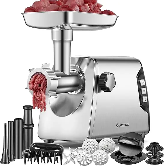 Mașină de tocat carne 3000W AAOBOSI – eficiență și durabilitate 1 Masina de tocat carne electrica , AAOBOSI No 12 / 3000w 3 viteze 2 lame