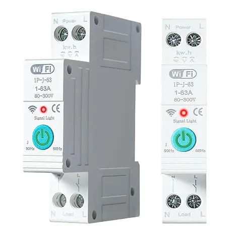 Întrerupător circuit inteligent 63A Tuya – Control WiFi facil 1 Întrerupător de circuit inteligent Jadeshay Tuya, comutator WLAN