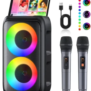 Lichidari de stoc produse ieftine,retururi si resigilate Amazon atent selectate si verificate!unChilipir este un magazin online de tip Outlet online cu reduceri si oferte 30 BOXA PORTABILA BluetootAparat de karaoke cu 2 microfoane (ultimă generație)