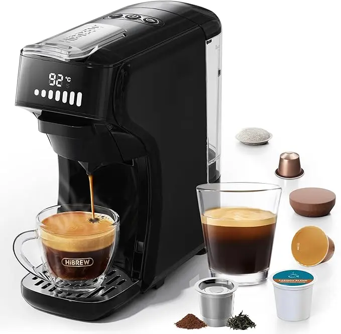 Espressor capsule HIBREW cu funcții cald/rece – control programabil 1 Espressor cu capsule programabil HIBREW H1B 6 în 1, espressor cald/rece