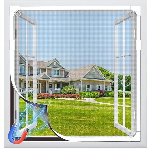 Plasă magnetică anti-insecte 120x130 cm – Montaj rapid și stabil 1 Plasă magnetică anti-insecte, DIY 120 x 130 cm, fereastră de protecție împotriva insectelor