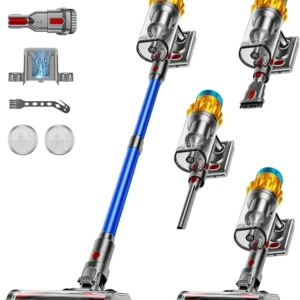 Aspirator cu baterie, aspirator fără fir 50 KPA/600 W/70 minute