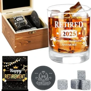 set de pahare de whisky 2025 cadou pensionare aniversarea pasionati bautura
