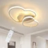 Lustra LED 64 W 5-cm formă de trei inimioare, modernă, cu telecomandă/aplicație, camera copiilor3000-6500 K,