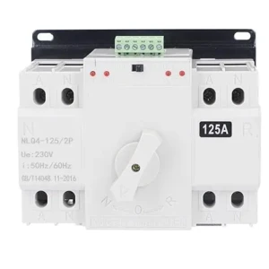 Comutator automat de transfer cu dublă alimentare AC 230V 2P 125A ATS