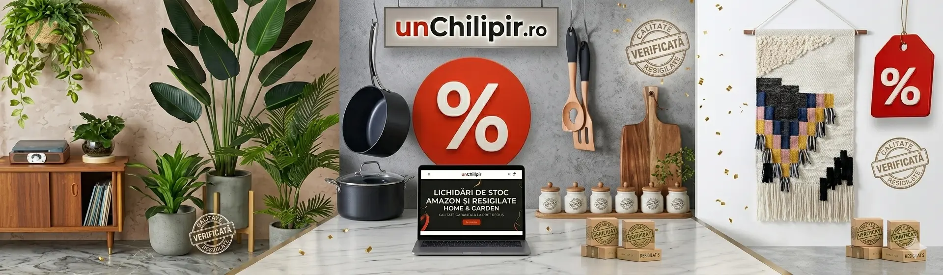Lichidari de stoc produse ieftine,retururi si resigilate Amazon atent selectate si verificate!unChilipir este un magazin online de tip Outlet online cu reduceri si oferte 51 Categorii populare: produse pentru casă, grădină și gadgeturi utile