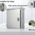 cutie electrica exterior din oțel inoxidabil 304, impermeabil, montat pe perete, cu încuietoare, 300 x 250 x 140 mm
