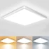 plafoniera led de tavan LED plată 24 W 29,5 cm, 3000 K/4000 K/6500 K, panou pătrat, 3 culori