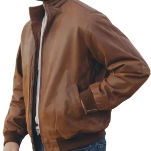 geaca bomber FLAVOR pentru bărbați,xl M54 din piele naturală, stil tocit