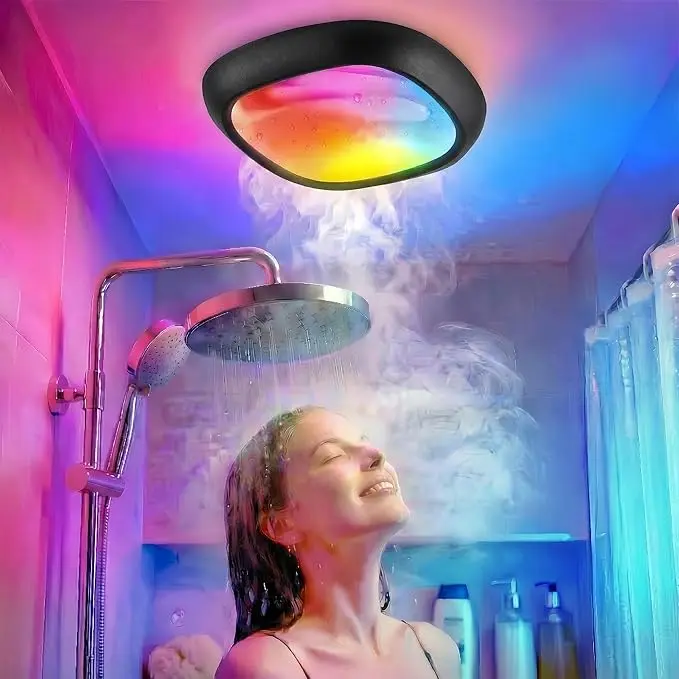 plafoniera cu lumini rgb multicolora de tavan reîncărcabilă cu senzor de mișcare și telecomandă 1 plafoniera cu lumini rgb multicolora de tavan reîncărcabilă cu senzor de mișcare și telecomandă