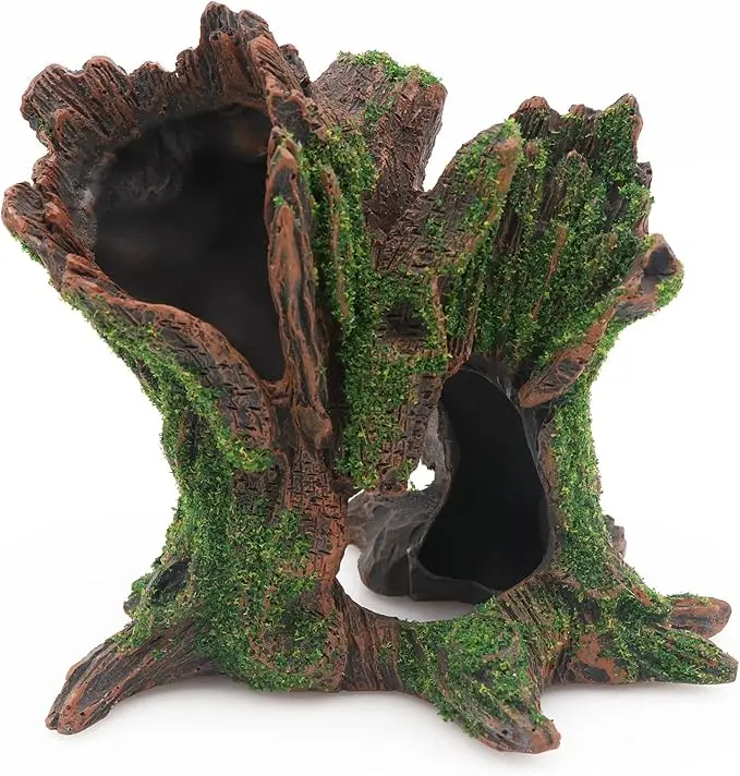 Decoratiune acvariu buturug copac - ascunzătoare naturală AQUA KT 1 Decoratiune Acvariu Buturug de copac Trunchi de copac Rocă goală Pietre de pește Ascuns pentru Discus Guppy Goldfish Ascuns Decorare de acvariu
